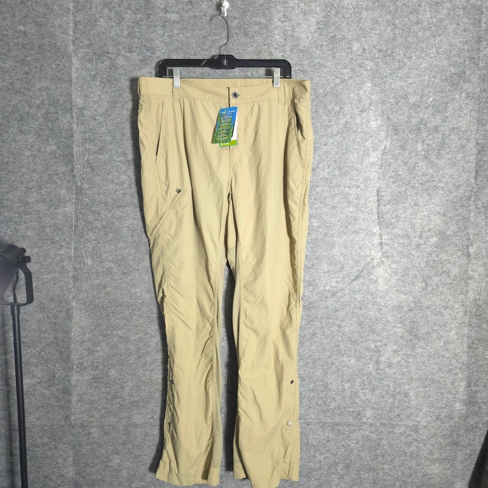 ExOfficio Sandfly Pant Men 36x36 Tawny Insect Shield Mesh Hiking 1121-3407